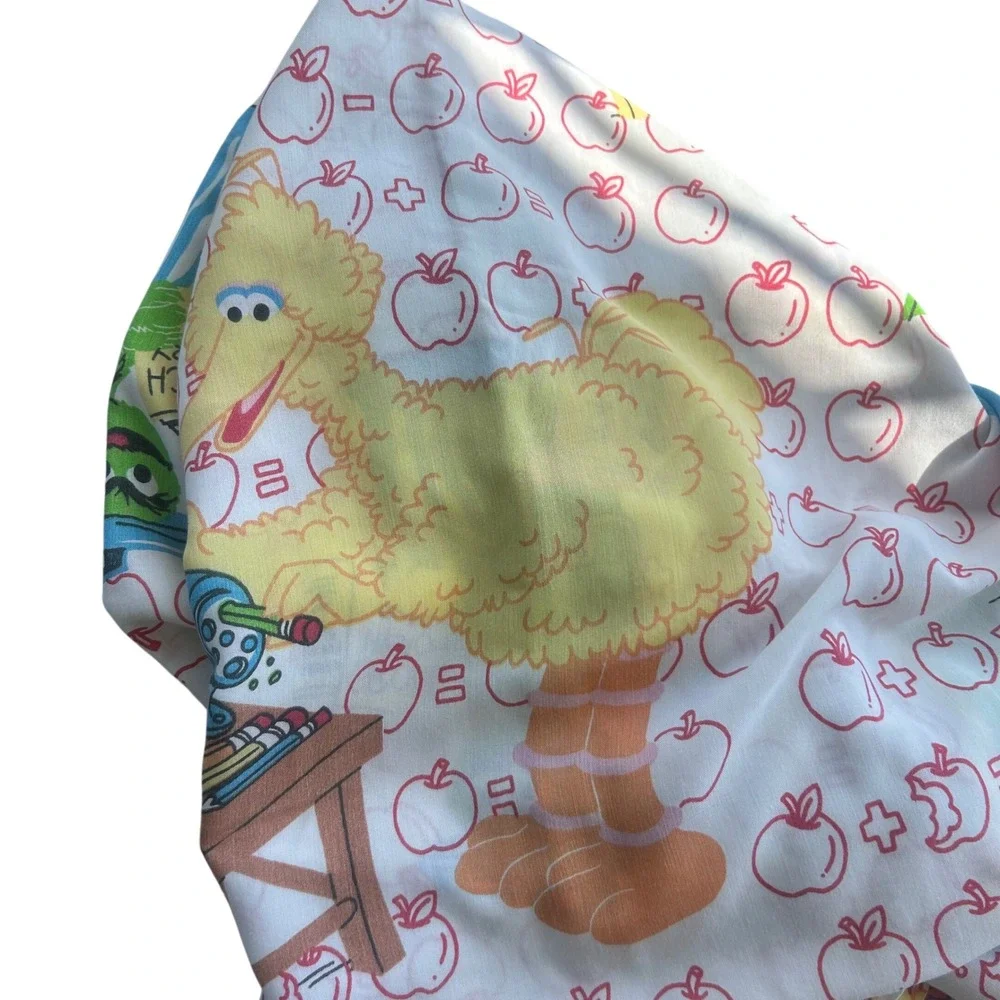 Sesame Street Bedding Set Kids Twin School Theme Vintage 70s/80s? Cookie Monster